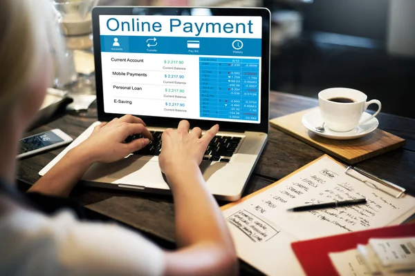 Concetto di pagamento online — Foto Stock