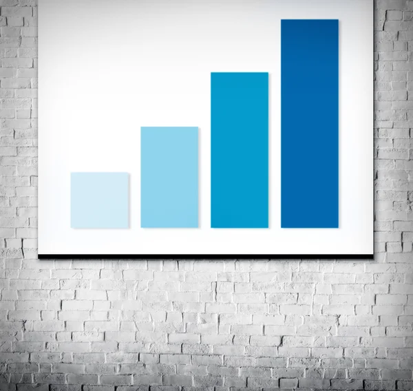 Graph Chart informace růst koncept — Stock fotografie