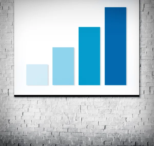 Grafikon diagram információ növekedés fogalma — Stock Fotó