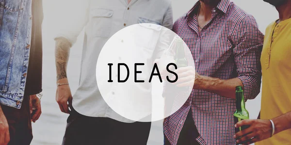 People and Ideas text, Inspiration Invention Concept — Stock Photo, Image