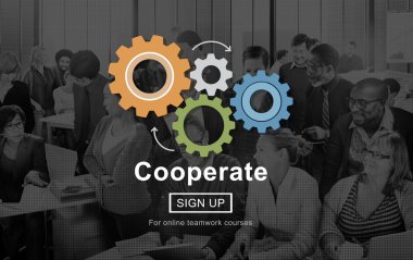 İş ekibi birlikte çalışıyor.