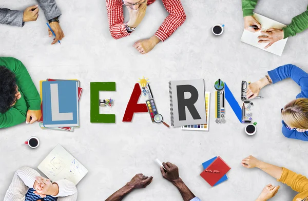 Stock image Learn text, Learning Education Studying Concept