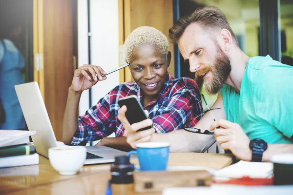 Amigos de la gente Discusión Startup Business Concept — Foto de Stock