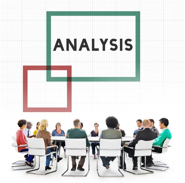 Business Team som arbetar med analys koncept — Stockfoto