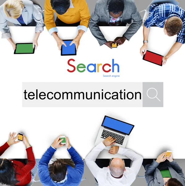 Telecommunication, Technology Communication Concept — Stock Photo, Image
