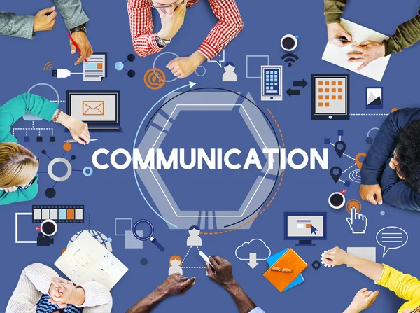 Concetto di connessione di comunicazione — Foto Stock