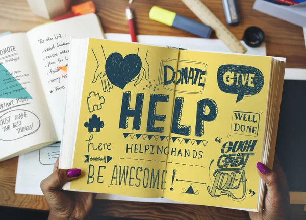 Give Help  Concept — Stock Photo, Image