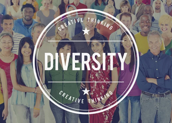 Grande gruppo di persone Diversità — Foto Stock