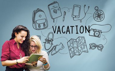  internet'te sörf kızlar