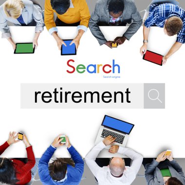 Emeklilik planı, güvenlik yönetimi kavramı 