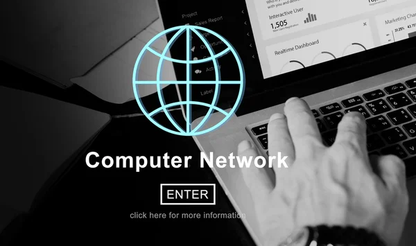 Computer Network, Technology Concept — Stock Photo, Image