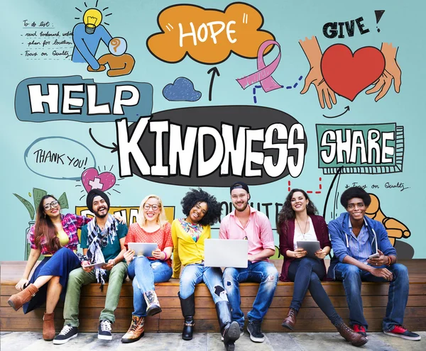 Kindness Kindly Optimistic Concept — Stock Photo, Image