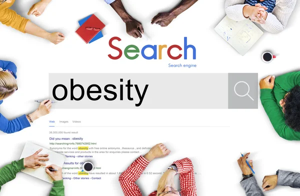 Obezity Diabetes porucha nezdravé hubnutí hubnutí koncept — Stock fotografie