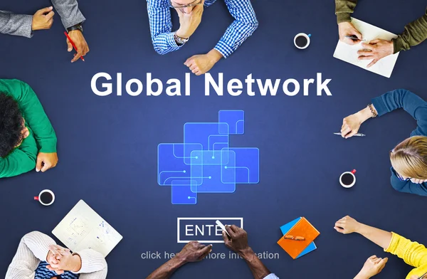 Rede Global e Tecnologia — Fotografia de Stock
