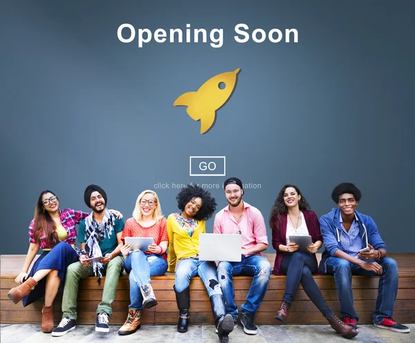 Opening Soon Concept — Stock Photo, Image