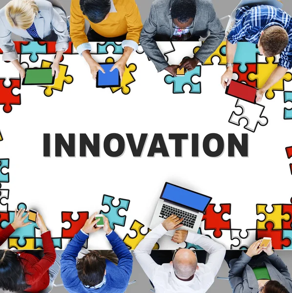 Business People et innovation Concept technologique — Photo