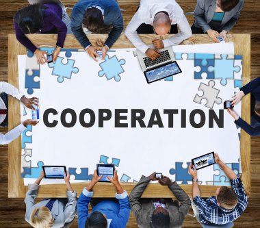 Ofiste çalışan iş ekibi.