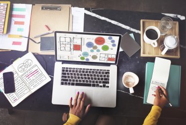 Ofis yerleşim planı kroki çizim kavramı