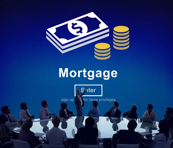Business People and Mortgage Concept — Stock Photo, Image