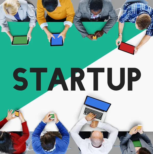 Verbinding netwerken en start-up Concept — Stockfoto