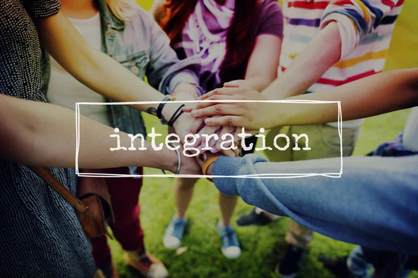 Sokszínűség az emberek és az integráció fogalma — Stock Fotó