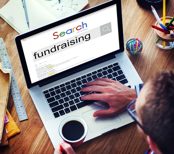 Fundraising, financování finanční koncept — Stock fotografie