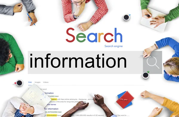 Info Informazioni Concetto statistico — Foto Stock