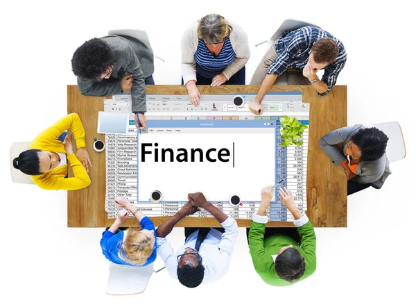 Gente de negocios y finanzas, concepto contable — Foto de Stock