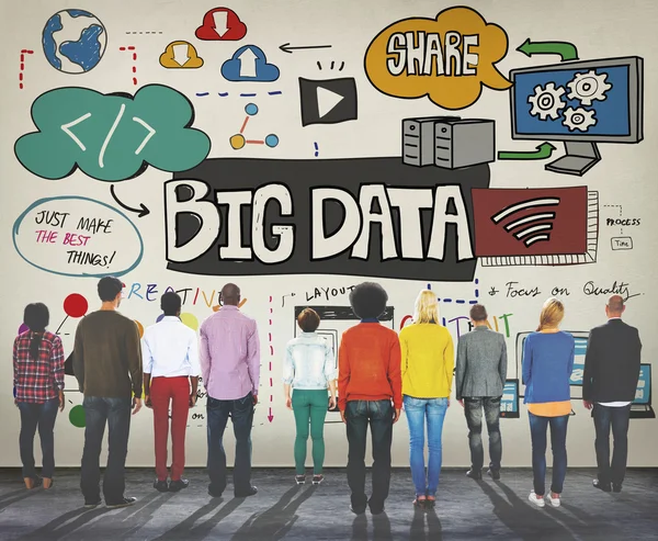 Big Data Information Storage System Technology Concept — Stock Photo, Image