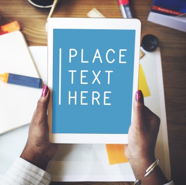 Dijital cihaz ile yer metni buraya