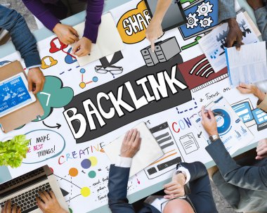 Backlink köprü Internet bağlantısı çevrimiçi kavramı