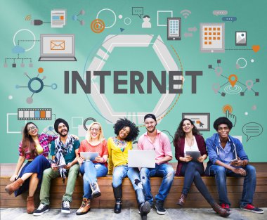 insanlar ve Internet küresel iletişim kavramı