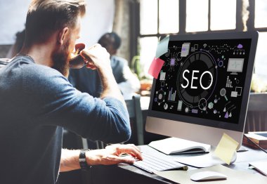 adam ve Seo arama teknolojisi kavramı