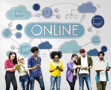 insanlar ve Online iletişim Internet kavramı