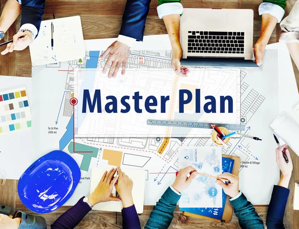 Master Planı, strateji kavramı — Stok fotoğraf