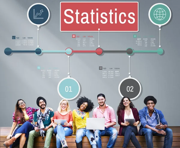 Statistik forskning koncept — Stockfoto