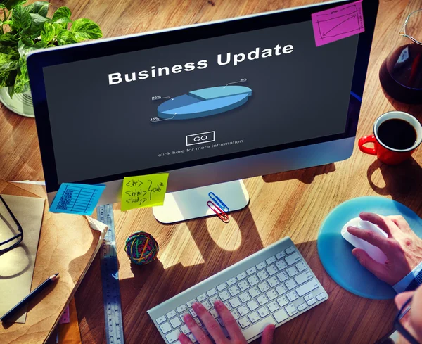 Business Update Grafico Grafico Concetto grafico — Foto Stock