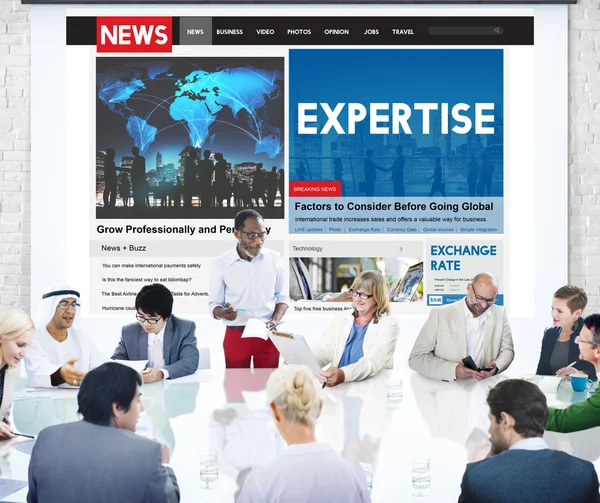 Teamdiscussie bedrijfsstrategie Planning — Stockfoto