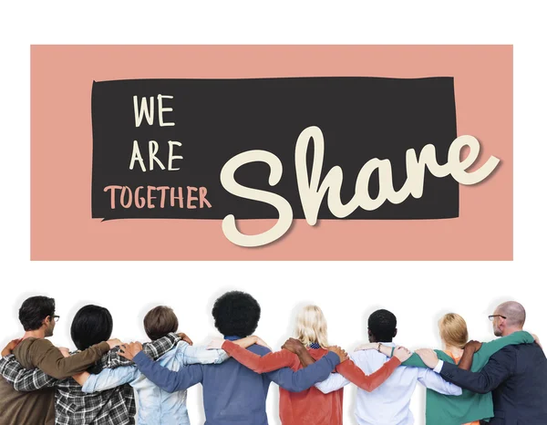 Share Sharing Communication Social Concept — Stock Photo, Image