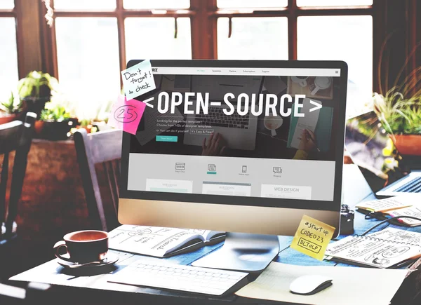 Open Source Program, Software Concept — Stock Photo, Image