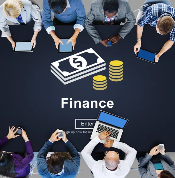 Financiën, geld Cash economie Concept — Stockfoto