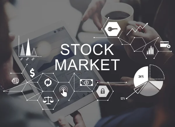 Stock Market Financial Concept — Stock Photo, Image