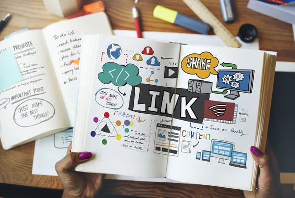 Link Network Hyperlink — Stock Photo, Image