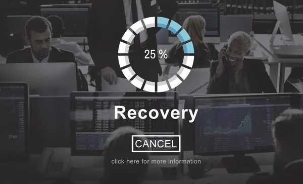 Üzleti dolgozók és helyreállítás — Stock Fotó