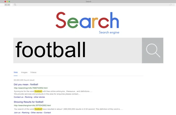 互联网搜索的概念 — 图库照片
