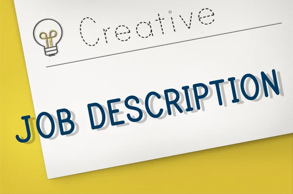 Background with text: Job Description — Stock Photo, Image