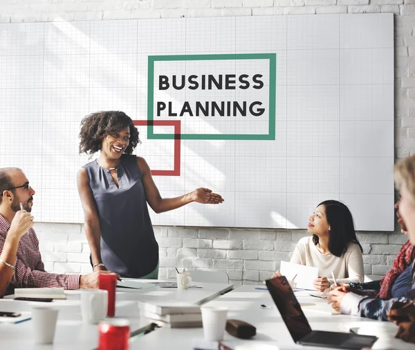 Reunión de negocios con planificación de negocios —  Fotos de Stock