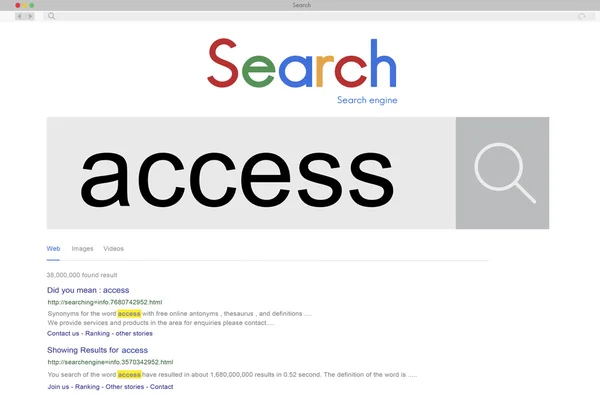 Διαδίκτυο Αναζήτηση έννοια — Φωτογραφία Αρχείου
