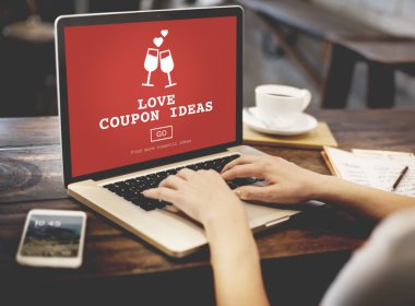 Aşk kupon fikirler kavramı