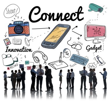 Şirket çalışanları Silhouettes